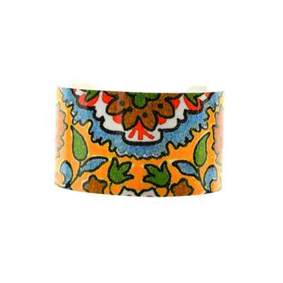 Walter Knabe Wide Cuff Bracelet Bohemian Folklore