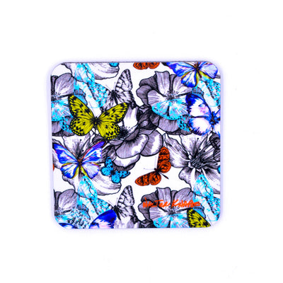 Walter Knabe Coaster Set Butterfly Garden