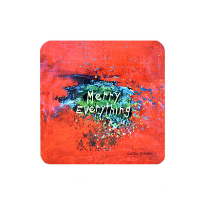 Walter Knabe Holiday Coaster Set Merry Everything