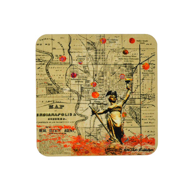 Walter Knabe Coaster Set Indianapolis