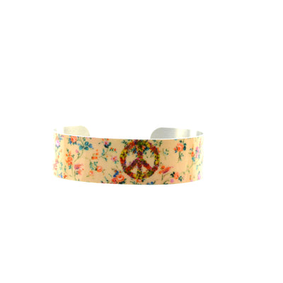 Walter Knabe Wide Cuff Bracelet Floral Peace