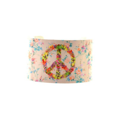 Walter Knabe Wide Cuff Bracelet Floral Peace