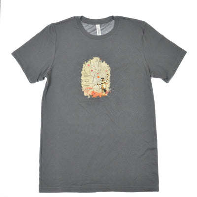 Walter Knabe Unisex Short Sleeve T Shirt Indianapolis - Steel Grey