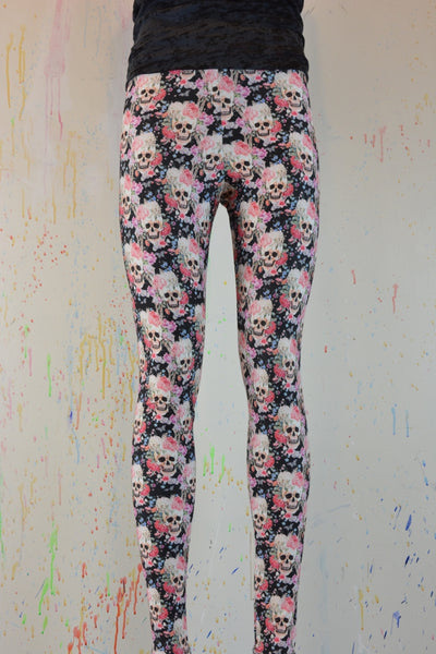 Walter Knabe Legging Skull Floral