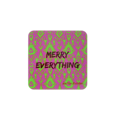 Walter Knabe Holiday Coaster Set Merry Everything