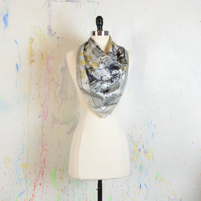 Walter Knabe Italian Silk Scarf Astrology