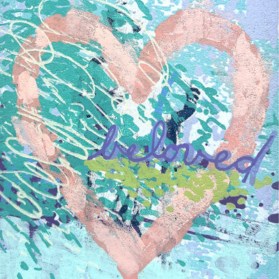 Walter Knabe Artwork Beloved Limited Edition with Hand Painting Screenprint