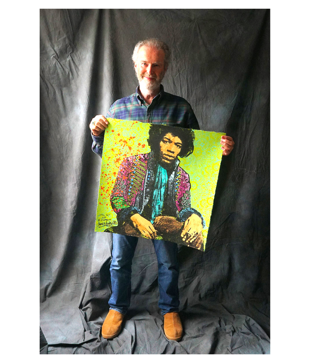 Jimi Hendrix 67 Special Edition Screenprint - Walter Knabe Jimi Hendrix 67 Special Edition Screenprint - Walter Knabe