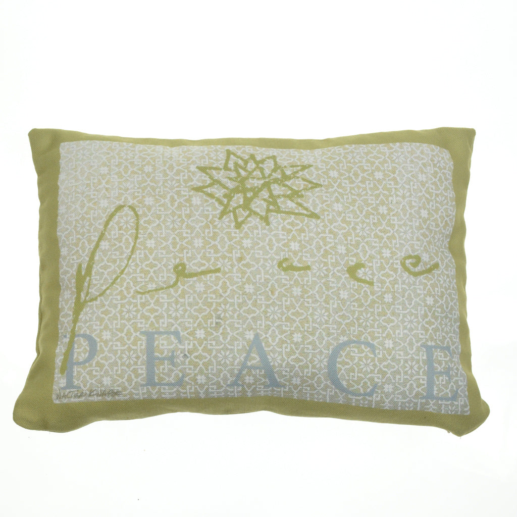 Walter Knabe Lumbar  Pillow Holiday Peace II