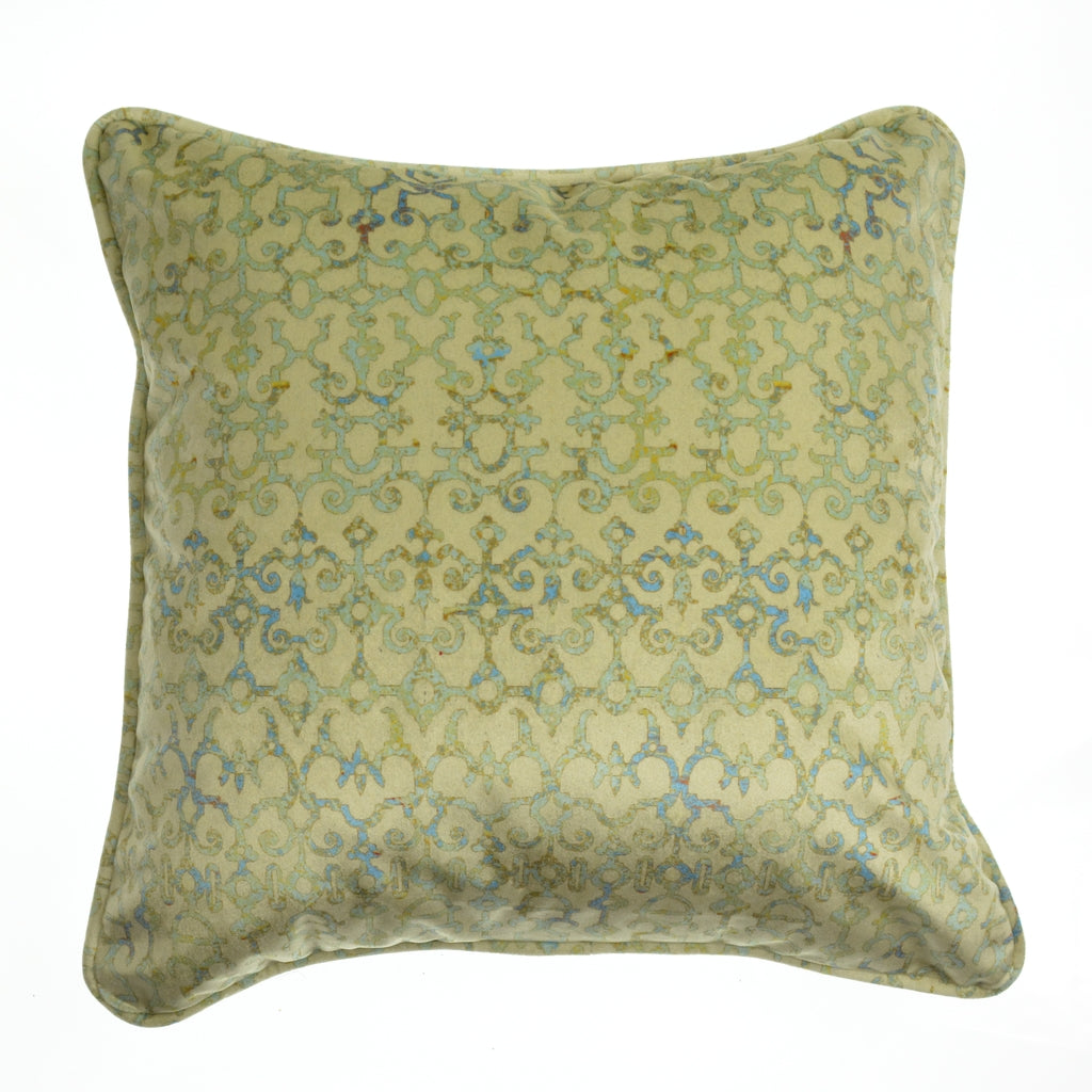 Walter Knabe Pillow 20" Velvet Verona Blue