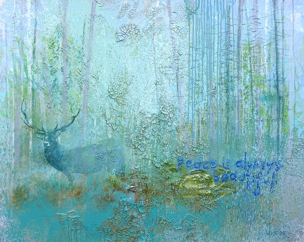 Walter Knabe Artwork Woodland Peace Original Painting