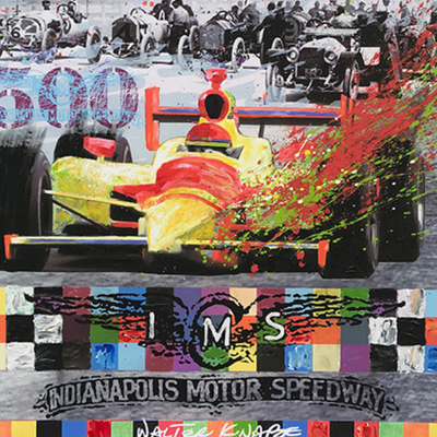 Walter Knabe Artwork Indy 500 Centennial Limited Edition Mixed Media (Archival Paper)