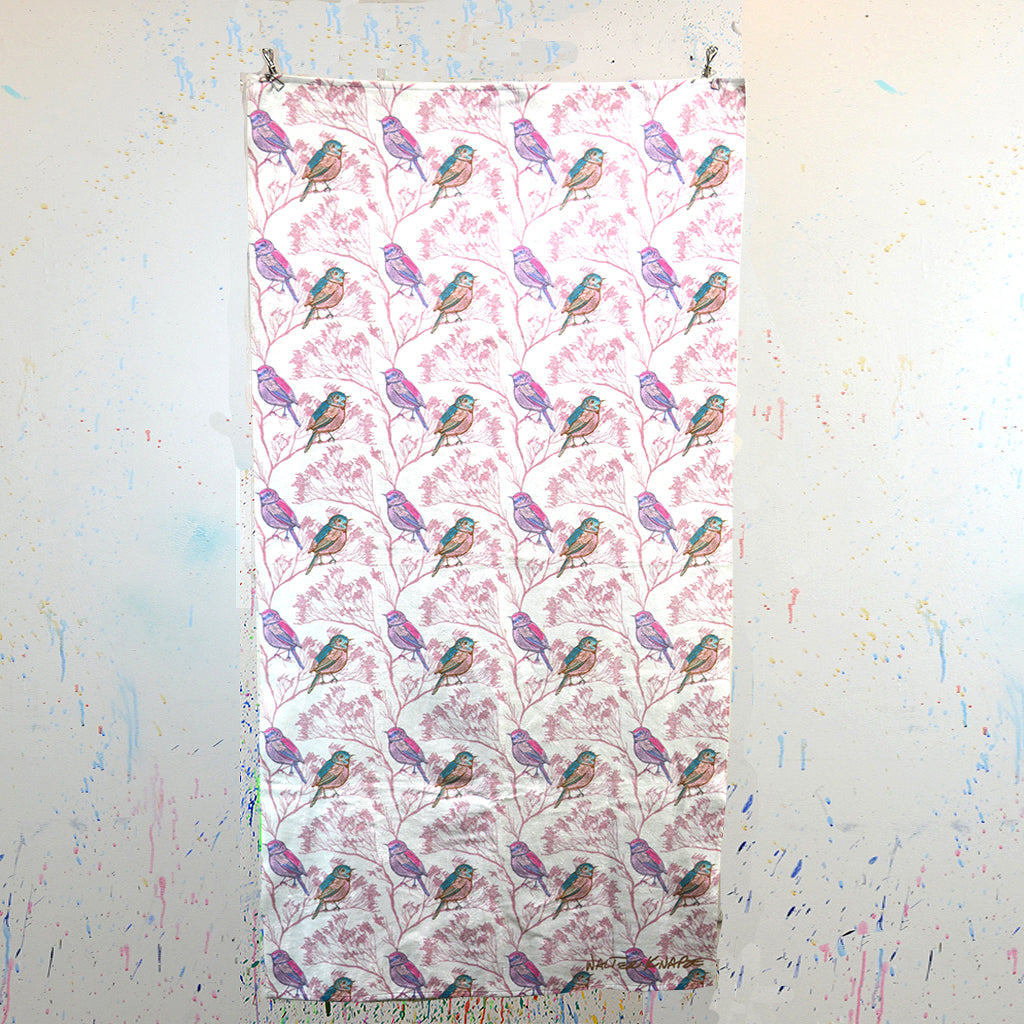 Walter Knabe Beach Towel Spring Birds