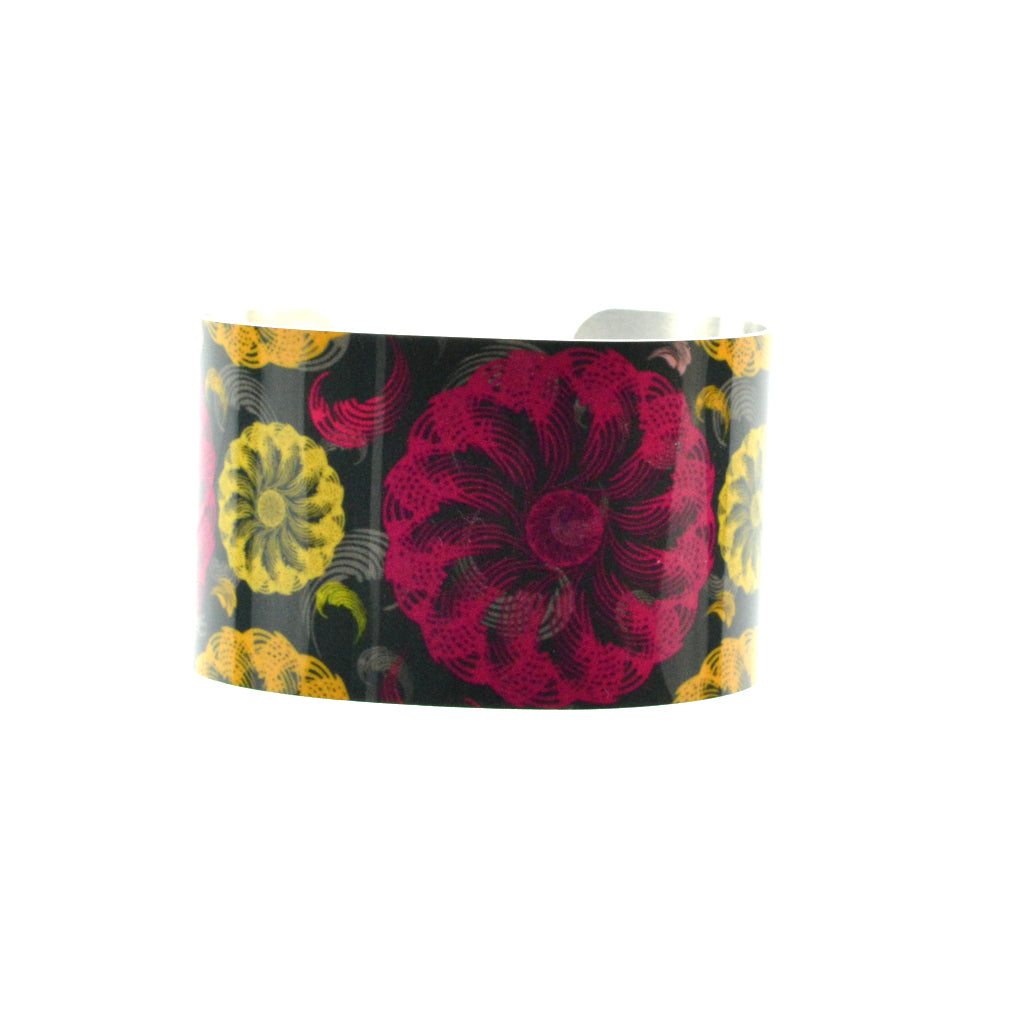 Walter Knabe Cuff Bracelet Floral Bliss Magenta