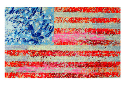 Walter Knabe Artwork Flag II Limited Edition Screenprint
