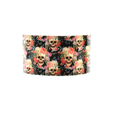 Walter Knabe Cuff Bracelet Skull Floral Multi
