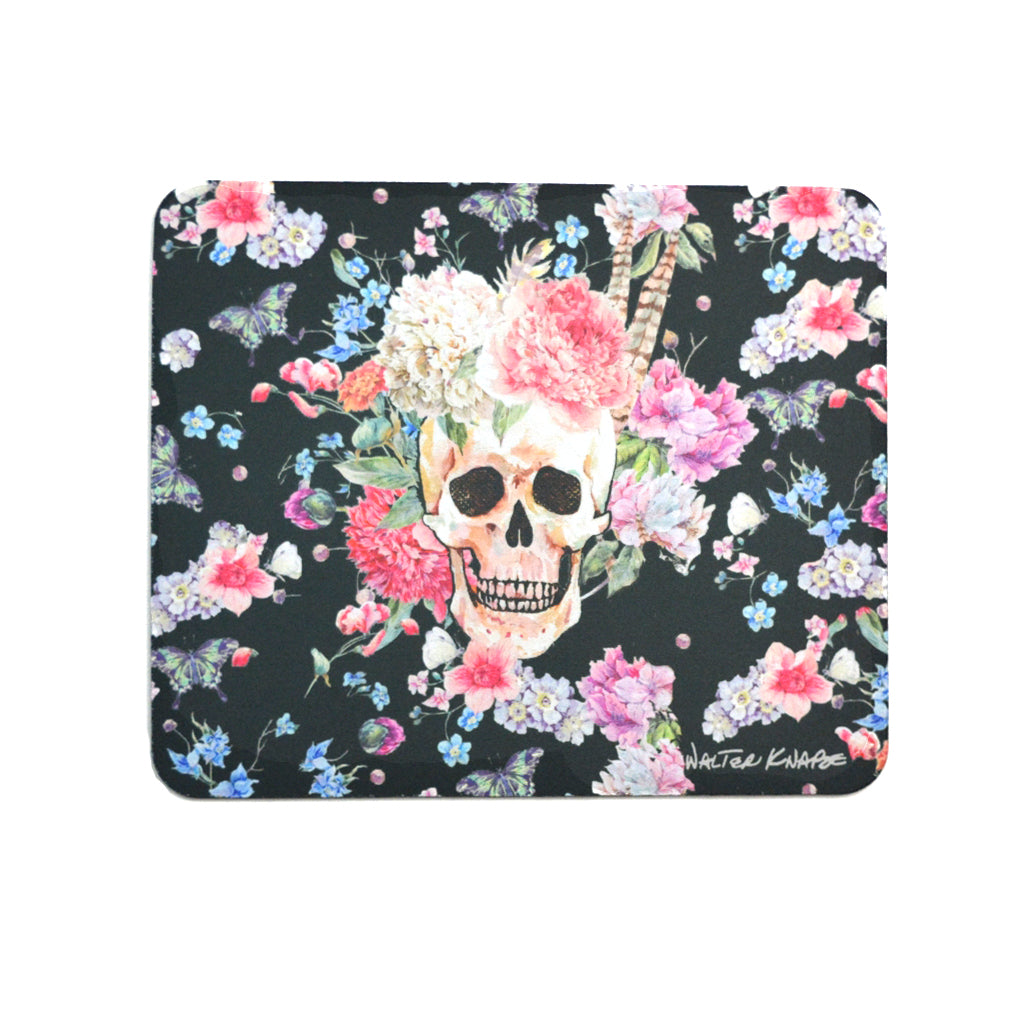 Walter Knabe Mouse Pad Skull Floral
