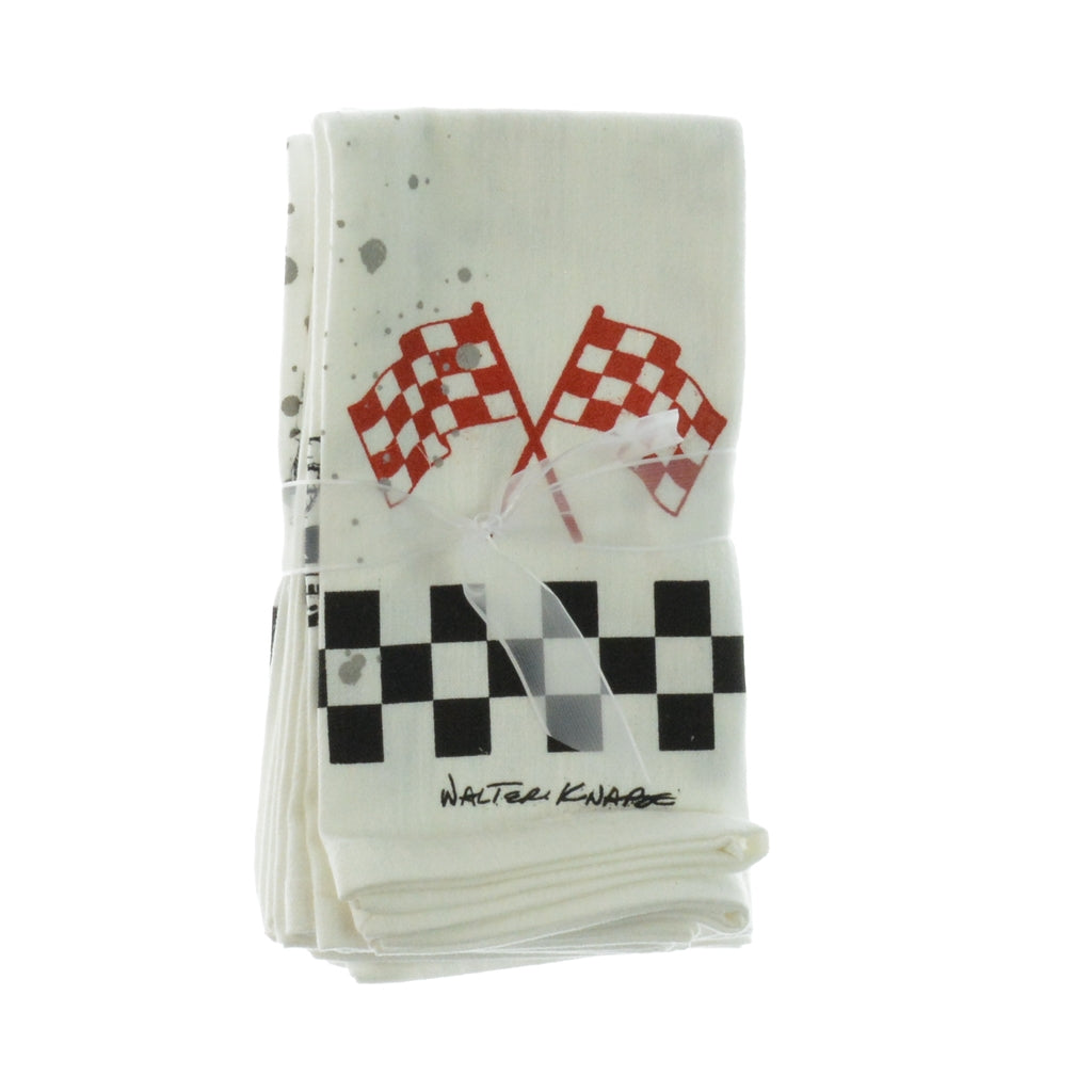 Walter Knabe Hand Printed Napkin Set Race