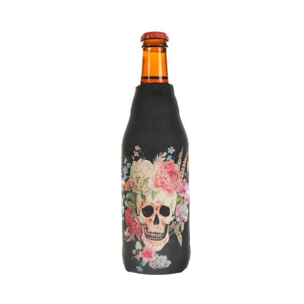 Walter Knabe Bottle Cooler Skull Floral