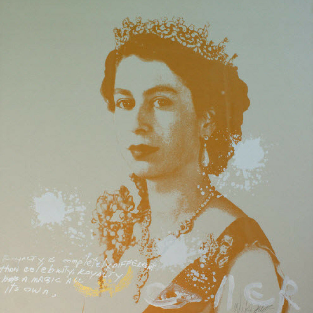 Walter Knabe Artwork Elizabeth Royal II Unique Screenprint - SOLD