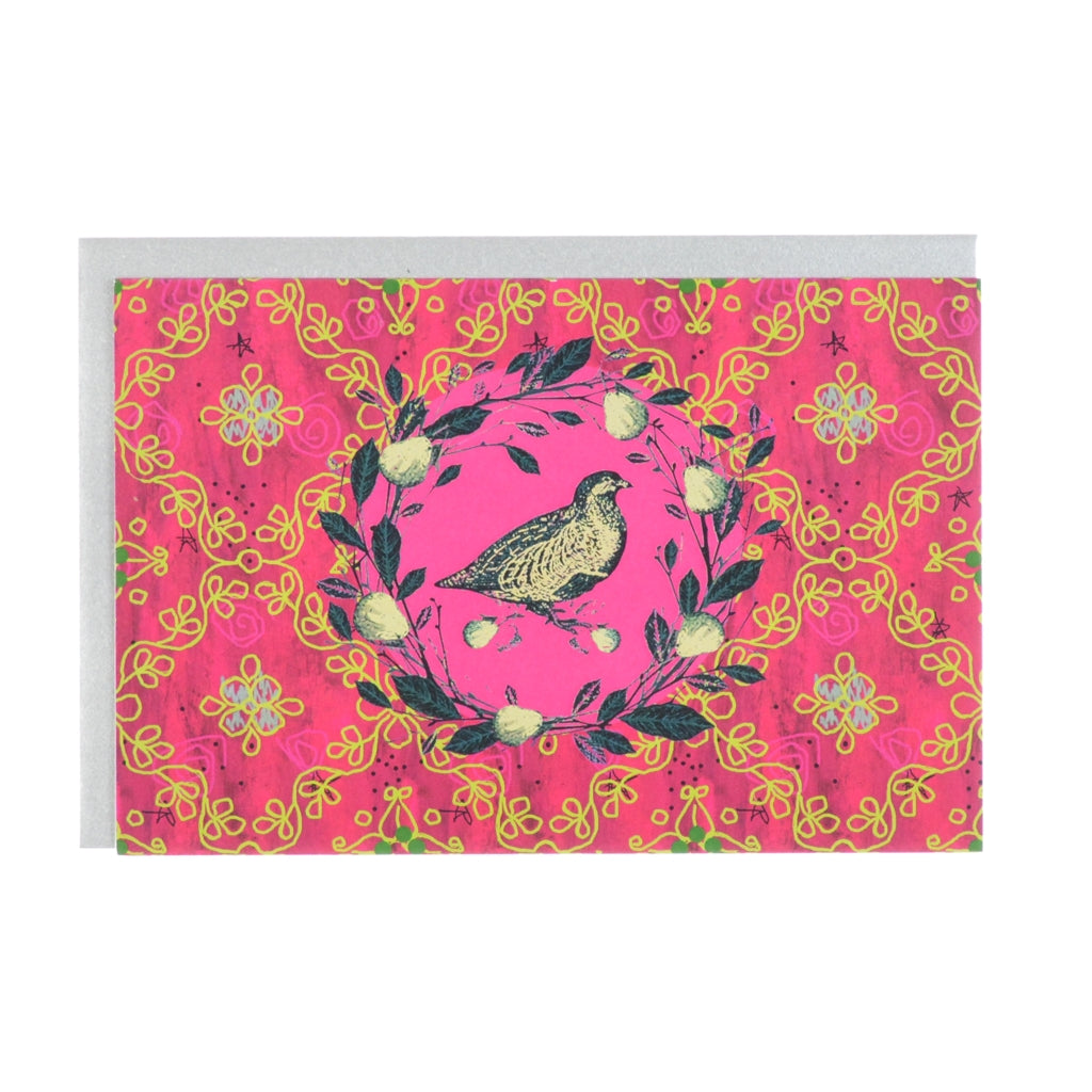 Walter Knabe Holiday Notecard Set Partridge In A Pear Tree